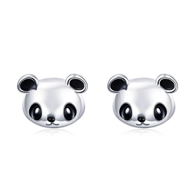 Hot Selling 100% 925 Sterling Silver Cute Dazzling Mouse Animal Stud Earrings For Women Girl Authentic Original Jewelry Gift