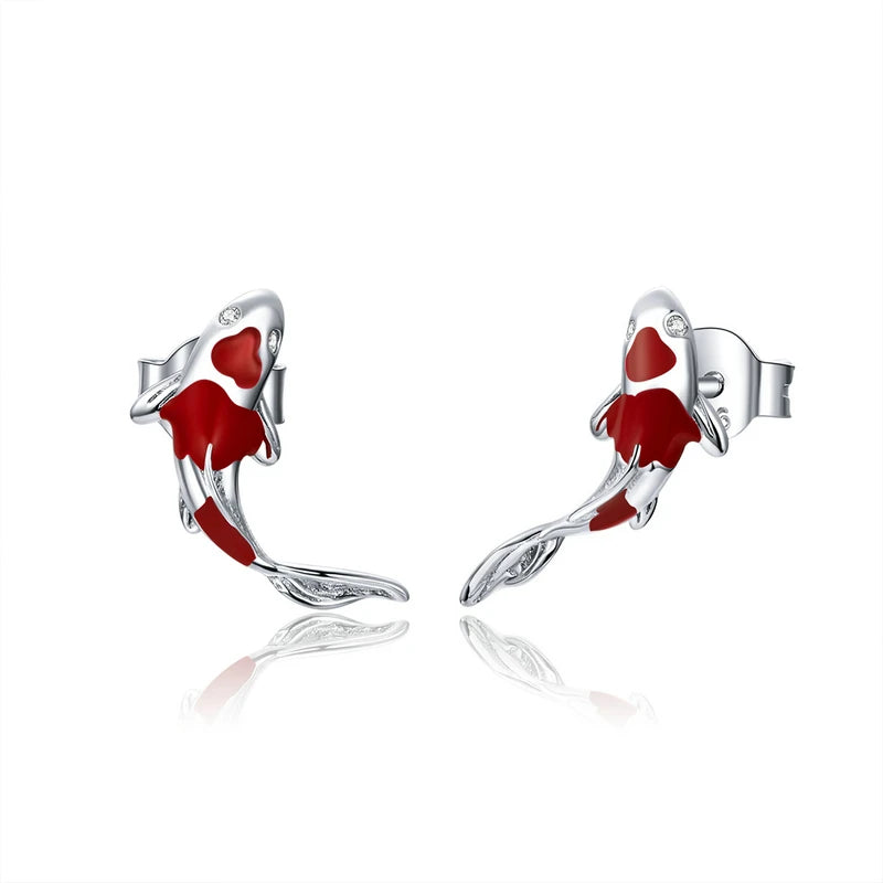 Hot Selling 100% 925 Sterling Silver Cute Dazzling Mouse Animal Stud Earrings For Women Girl Authentic Original Jewelry Gift