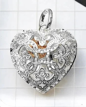 Pendant Love Heart Locket Fashion Glam 925 Sterling Silver Jewelry Europe Style Accessories Soul Gift For Woman