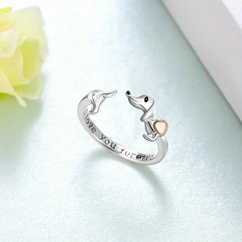 New Fashionable Letter Open Charming Girl Gift Ring