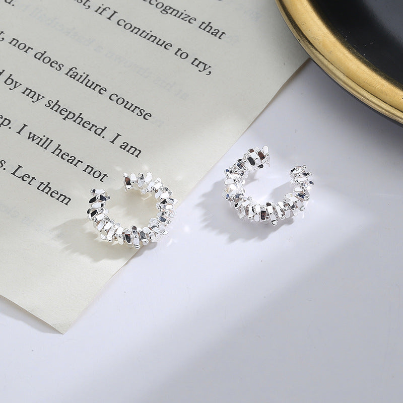 Hot 1 Pcs Irregular Star Clip Earrings For Women Fashion Simple No Piercing Ear Cuff Jewelry Gift