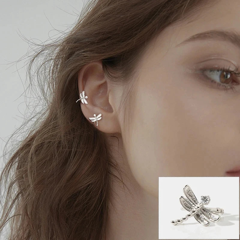 Fashion Unique Eight Pointed Star Clip Earrings For Women Girls No Piercing Fake Cartilage Ear Cuff Party Jewelry Gifts