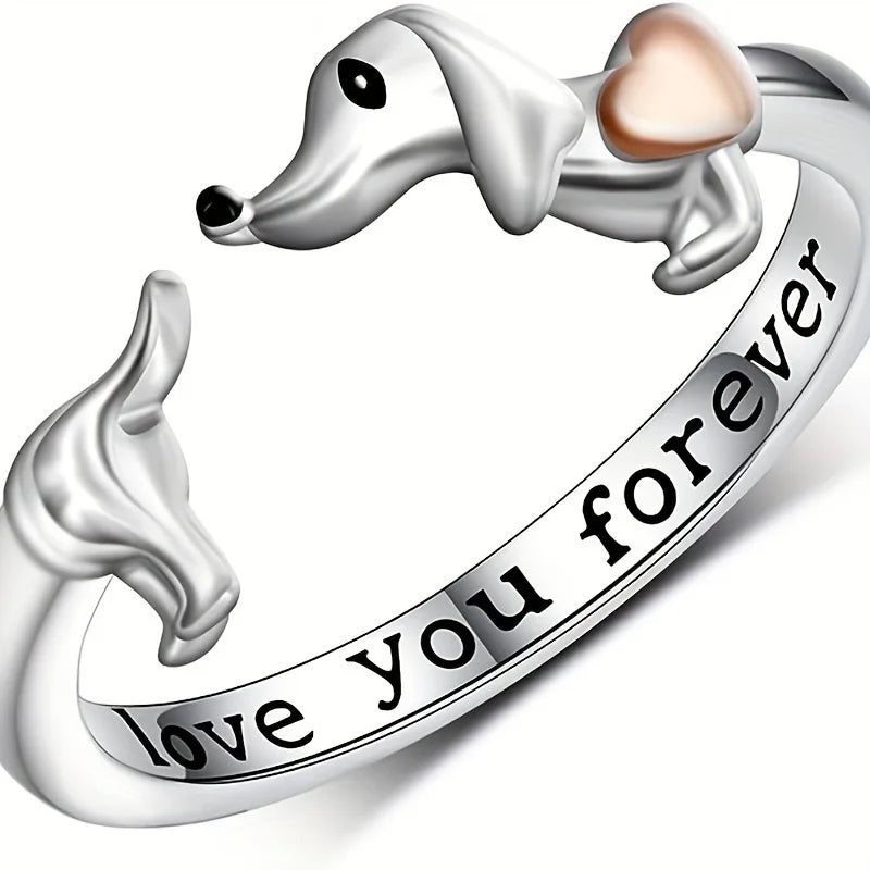 New Fashionable Letter Open Charming Girl Gift Ring