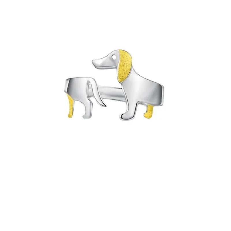 ENSHIR Pet Dog Adjustable Ring For Women Kids Simple Cute Creative Jewelry Birthday gifts Wholesale