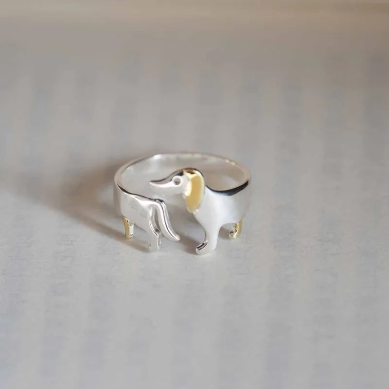ENSHIR Pet Dog Adjustable Ring For Women Kids Simple Cute Creative Jewelry Birthday gifts Wholesale