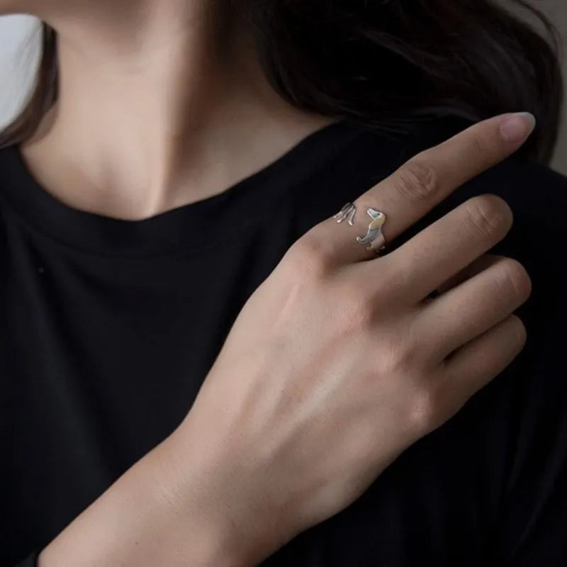 ENSHIR Pet Dog Adjustable Ring For Women Kids Simple Cute Creative Jewelry Birthday gifts Wholesale