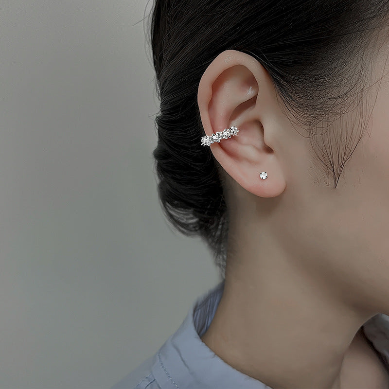 Hot 1 Pcs Irregular Star Clip Earrings For Women Fashion Simple No Piercing Ear Cuff Jewelry Gift