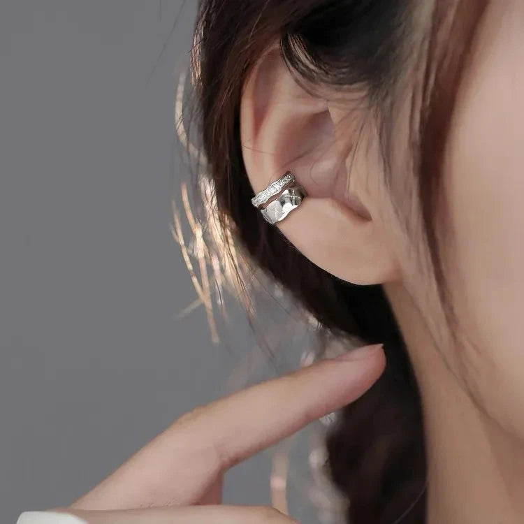 Fashion Unique Eight Pointed Star Clip Earrings For Women Girls No Piercing Fake Cartilage Ear Cuff Party Jewelry Gifts