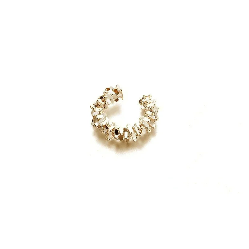 Hot 1 Pcs Irregular Star Clip Earrings For Women Fashion Simple No Piercing Ear Cuff Jewelry Gift