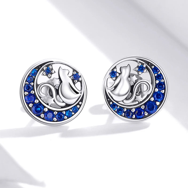 WOSTU Flower Heart Stud Earrings 100% 925 Sterling Silver Pearl Small Earrings For Women Wedding Engagement Jewelry Gifts