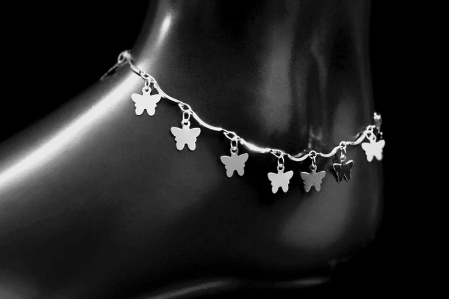 New Arrival Bohemia 925 Sterling Silver Heart Pandent Anklets Bracelets Beach Anklet On Leg Chain For Women&Girl Jewelry Gift