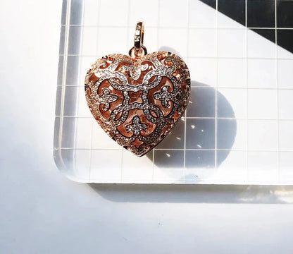 Pendant Love Heart Locket Fashion Glam 925 Sterling Silver Jewelry Europe Style Accessories Soul Gift For Woman