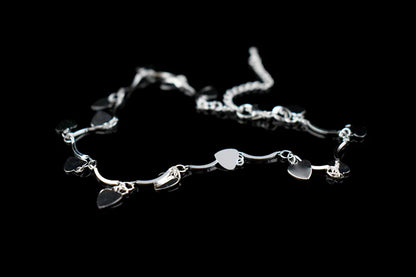 New Arrival Bohemia 925 Sterling Silver Heart Pandent Anklets Bracelets Beach Anklet On Leg Chain For Women&Girl Jewelry Gift