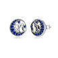 WOSTU Real 100% 925 Sterling Silver Lovely Cat Pet Stud Earrings For Women S925 Silver Earring Fashion Jewelry Gift FIE073