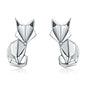 Hot Selling 100% 925 Sterling Silver Cute Dazzling Mouse Animal Stud Earrings For Women Girl Authentic Original Jewelry Gift