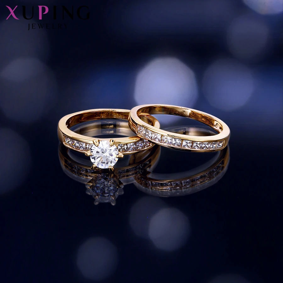 Xuping Jewelry Fashion High Quality Classical Charming Love Ring for Men Women Valentine's Day Wedding Gifts 12888
