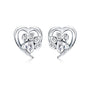 Hot Selling 100% 925 Sterling Silver Cute Dazzling Mouse Animal Stud Earrings For Women Girl Authentic Original Jewelry Gift