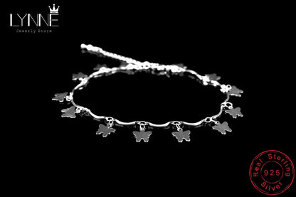 New Arrival Bohemia 925 Sterling Silver Heart Pandent Anklets Bracelets Beach Anklet On Leg Chain For Women&Girl Jewelry Gift