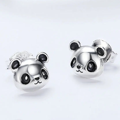 Hot Selling 100% 925 Sterling Silver Cute Dazzling Mouse Animal Stud Earrings For Women Girl Authentic Original Jewelry Gift