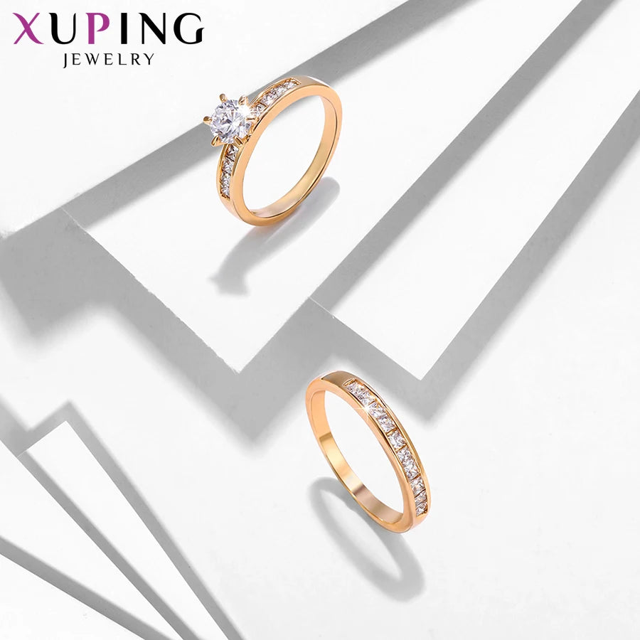 Xuping Jewelry Fashion High Quality Classical Charming Love Ring for Men Women Valentine's Day Wedding Gifts 12888