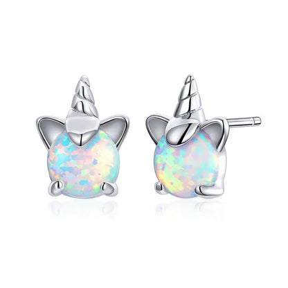 Hot Selling 100% 925 Sterling Silver Cute Dazzling Mouse Animal Stud Earrings For Women Girl Authentic Original Jewelry Gift