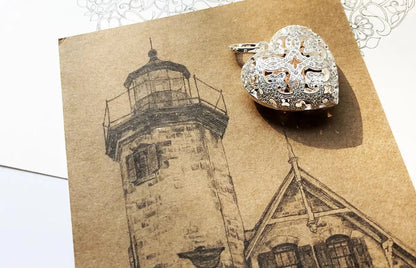 Pendant Love Heart Locket Fashion Glam 925 Sterling Silver Jewelry Europe Style Accessories Soul Gift For Woman