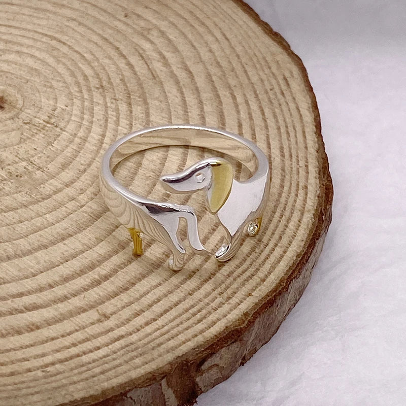 ENSHIR Pet Dog Adjustable Ring For Women Kids Simple Cute Creative Jewelry Birthday gifts Wholesale