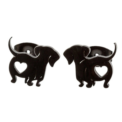 2023 New Dachshund Earring Unique Animal Fashion Ear Jewelry Pet Dog Ear Studs Dachshund Ear Pins Alloy Material for Daily