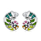 Hot Selling 100% 925 Sterling Silver Cute Dazzling Mouse Animal Stud Earrings For Women Girl Authentic Original Jewelry Gift