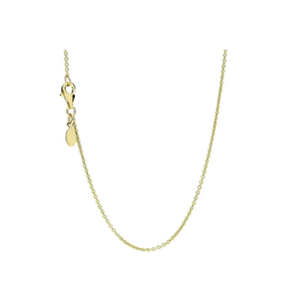 Charm 925 sterling silver rose gold necklace suitable for original design DIY women's Valentine's Day classic jewelry