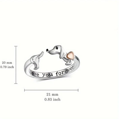 New Fashionable Letter Open Charming Girl Gift Ring