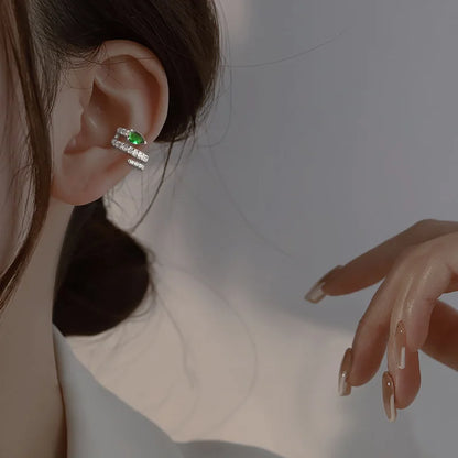 Fashion Unique Eight Pointed Star Clip Earrings For Women Girls No Piercing Fake Cartilage Ear Cuff Party Jewelry Gifts