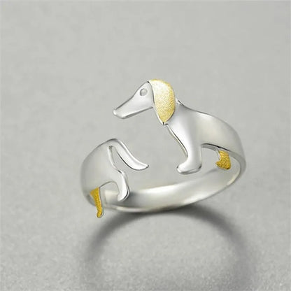 ENSHIR Pet Dog Adjustable Ring For Women Kids Simple Cute Creative Jewelry Birthday gifts Wholesale