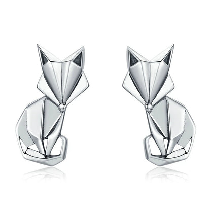 WOSTU Flower Heart Stud Earrings 100% 925 Sterling Silver Pearl Small Earrings For Women Wedding Engagement Jewelry Gifts