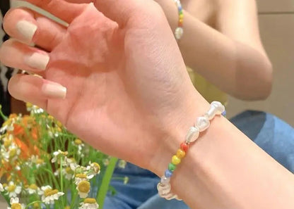 Multicolour Bead Choker Necklace Pendant Bead Decoration Bracelet Bohemia Summer Beach Beach Clavicle Chain Jewelry