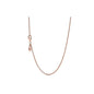 Charm 925 sterling silver rose gold necklace suitable for original design DIY women's Valentine's Day classic jewelry