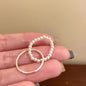 Cute Trendy Pearl Beaded Dog Elasticity Rings for Women Creative Design Charm Party Finger Jewelry Accessories Friendship Gift
