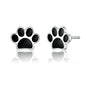 WOSTU Real 100% 925 Sterling Silver Lovely Cat Pet Stud Earrings For Women S925 Silver Earring Fashion Jewelry Gift FIE073