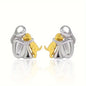 Fashion Two Tone Little Girl and Dog Earrings For Women Dog Mom Earrings Animal Puppy Jewelry