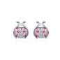 Hot Selling 100% 925 Sterling Silver Cute Dazzling Mouse Animal Stud Earrings For Women Girl Authentic Original Jewelry Gift