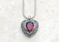 Pendant Necklace Red Winged Heart Brand Link Chain Fashion Jewelry Europe Style 925 Stering Silver Gift For Women
