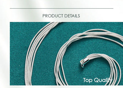 DOTEFFIL 925 Sterling Silver Five Snake Chain Starfish Necklace For Women Wedding Engagement Fashion Jewelry