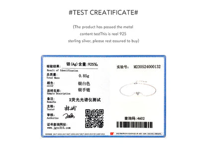 Modian 2023 New Design Real 925 sterling silver Heart CZ Bracelet Fashion Crystal Wedding Lady Classic  Romantic Jewelry