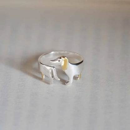 ENSHIR Pet Dog Adjustable Ring For Women Kids Simple Cute Creative Jewelry Birthday gifts Wholesale