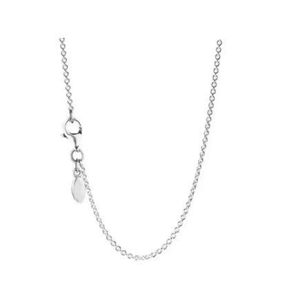 Charm 925 sterling silver rose gold necklace suitable for original design DIY women's Valentine's Day classic jewelry