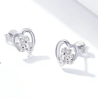 Hot Selling 100% 925 Sterling Silver Cute Dazzling Mouse Animal Stud Earrings For Women Girl Authentic Original Jewelry Gift