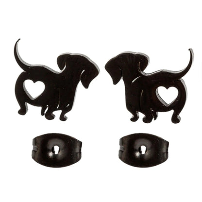 2023 New Dachshund Earring Unique Animal Fashion Ear Jewelry Pet Dog Ear Studs Dachshund Ear Pins Alloy Material for Daily