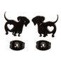 2023 New Dachshund Earring Unique Animal Fashion Ear Jewelry Pet Dog Ear Studs Dachshund Ear Pins Alloy Material for Daily