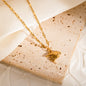 Ocean Style Starfish Sea Turtle Octopus Stainless Steel Pendant Necklace Fashion Gold Plated Summer Beach Jewelry Accessory