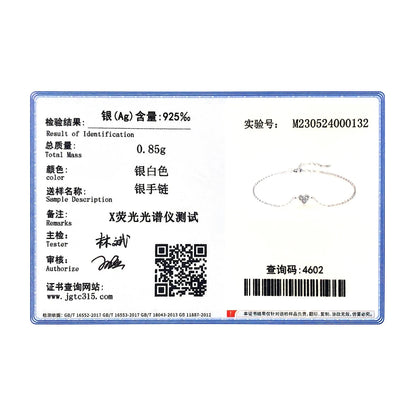 Modian 2023 New Design Real 925 sterling silver Heart CZ Bracelet Fashion Crystal Wedding Lady Classic  Romantic Jewelry